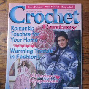 Crochet Fantasy pattern magazine April 1998 afghans, doilies, fashion doll